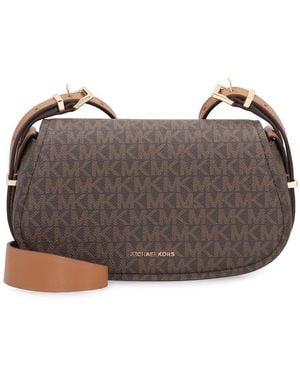 Michael Kors Borsa A Tracolla Lydia Piccola Con Logo - Brown