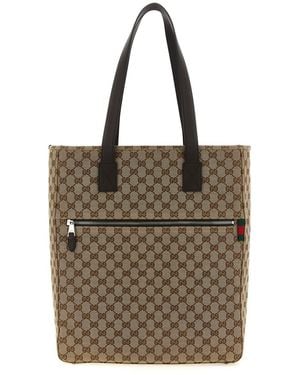 Gucci Gg Shoulder Bag - Brown