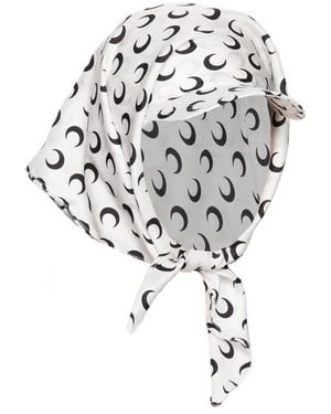 Marine Serre Hats - White