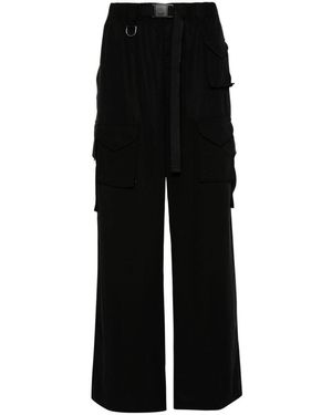 Y-3 Twill Cargo Trousers - Black