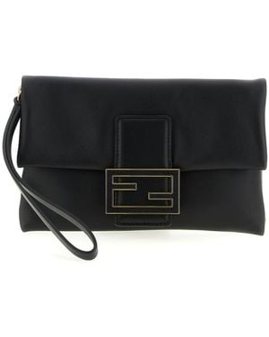 Fendi 'Mamma Baguette' Pouch - Black