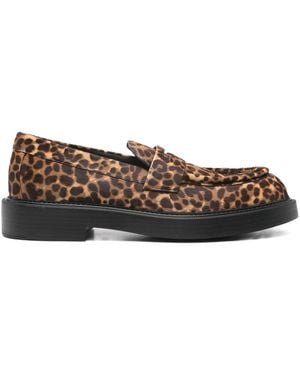 Emporio Armani Flat Shoes Ochre - Brown