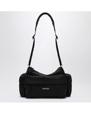 Balenciaga Small Nylon Travel Bag - Black