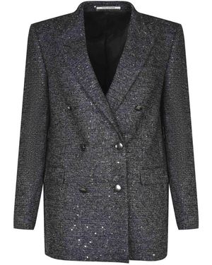 Tagliatore Double-Breasted Jacket "J-Jasmine" - Gray