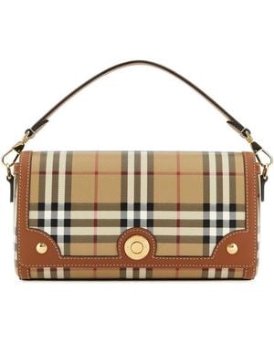 Burberry Camel Suede Hebden Handbag in Brown | Lyst