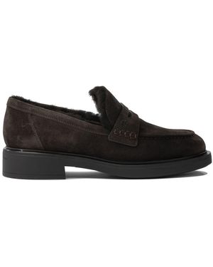 Gianvito Rossi "Harris" 20 Mm Loafers - Black