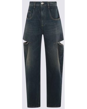 Maison Margiela Blue Cotton Jeans