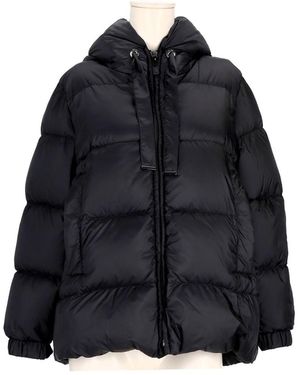 Max Mara Quilted Polyester Jacket with Puffer Design - Black