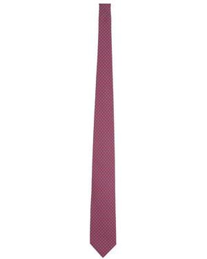 Ferragamo Silk Tie - Purple