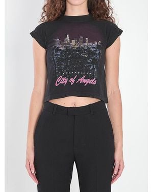 Balenciaga City Of Angels Shrunk T-Shirt in Black | Lyst