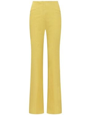 De La Vali Straight Trousers - Yellow