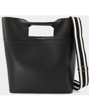McQueen The Square Bow Ns Handbag - Black