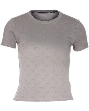 Marine Serre T-Shirts And Polos - Grey