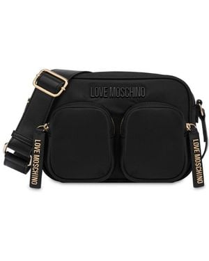 Love Moschino Polyester Top-Handle Bag - Black