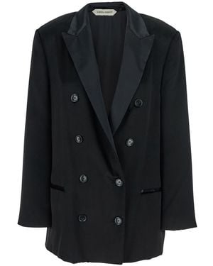Alberta Ferretti Giacca Velluto Lucido - Black