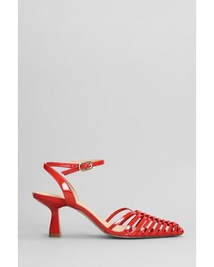 GOLD&ROUGE Daisy Pumps - Red