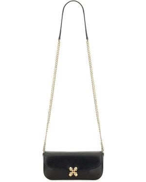 McQueen "skull Flower" Bag Small - White