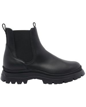 ショートブーツ・ブーティ HOGAN FW24 CHELSEA BOOT (HXW6740FM00 6LOS018) Chelsea Ankle Boots Hogan 10-Storey BLACK for Woman