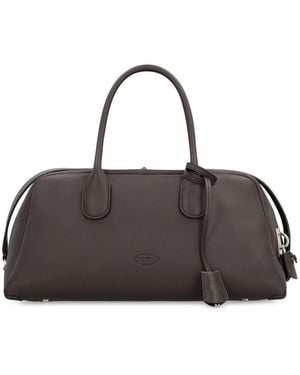 Tod's Darsena Media Leather Bag - Brown