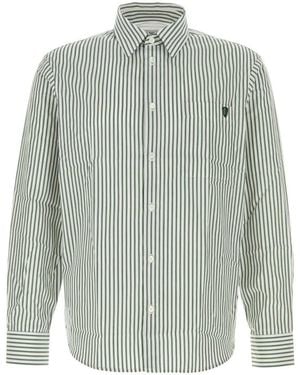 Burberry Printed Poplin Shirt - Gray