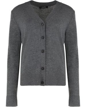 Max Mara Apollo Wool Cardigan - Grey