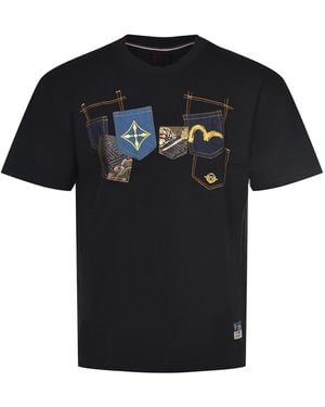 Evisu T-Shirts And Polos - Black