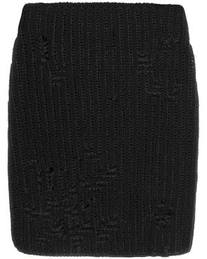 JW Anderson Jw Anderson Cotton And Acrylic Mini Skirt - Black