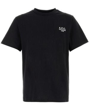 A.P.C. T-Shirt Standard Rue Madame - Black