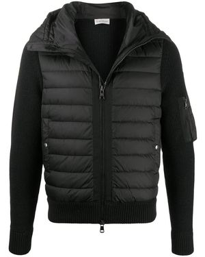 Moncler Padded Zip-Up Cardigan - Black