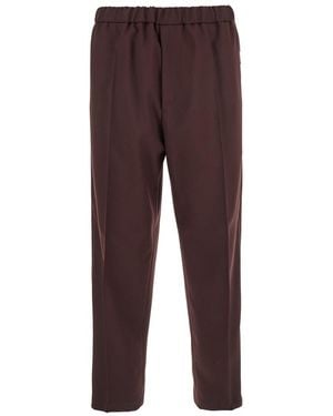 Jil Sander Poly Gabardine Drowstring - Brown