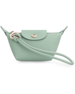 Longchamp Le Pliage Xtra Leather Coin Purse - Green