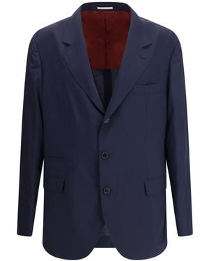 Brunello Cucinelli Three-Button Blazer - Blue