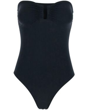 Eres 'Cassiopee' Sleeveless Swimsuit With Front Ruches - Blue