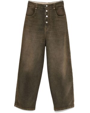 MM6 by Maison Martin Margiela Mom-Fit Denim Cotton Jeans - Green