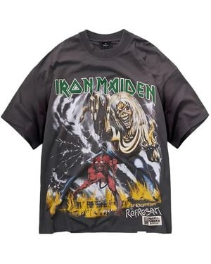 Represent "Iron Maiden Number Of Beast" T-Shirt - Grey