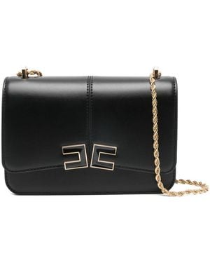 Elisabetta Franchi Chain Shoulder Bag - Black