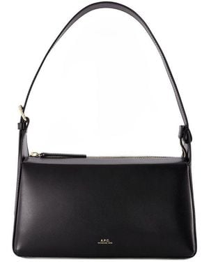 A.P.C. Virginie Hobo Bag - Black