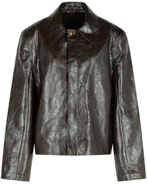 Séfr 'keane' Brown Polyester Jacket - Black