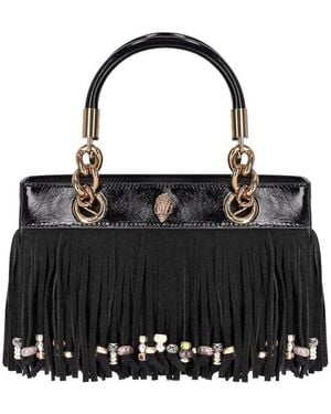 Kurt Geiger Kensington Fringe Black Handbag