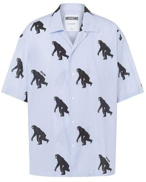 Moschino Short Sleeve Shirts - Blue