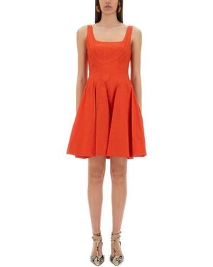 STAUD Wells Mini Dress - Red
