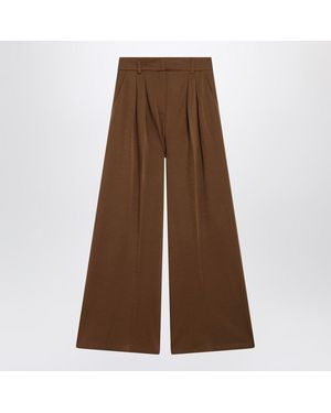 Max Mara Wool Jersey Pants - Brown
