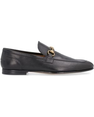 Gucci Jordaan Leather Loafers With Horsebit - Black