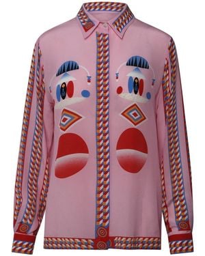 KUTNIA Multi Silk Shirt - Red