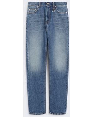 Sportmax "Baita" Regular Fit Jeans - Blue
