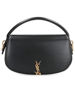 Saint Laurent Voltaire Leather Shoulder Bag - Black