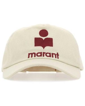 Isabel Marant Ivory Cotton Tyron Baseball Cap - Natural