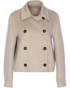 Brunello Cucinelli Coats - Natural