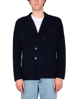 Ballantyne Double-breasted Cardigan Jacket - Blue