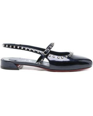 Christian Louboutin Sweetie Jane Leather Ballets - Blue